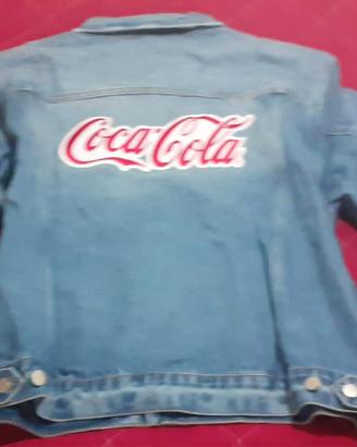 Giacca di jeans Coca cola con patch