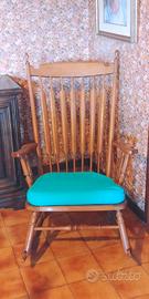 sedia a dondolo vintage 