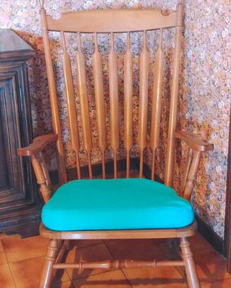 sedia a dondolo vintage 