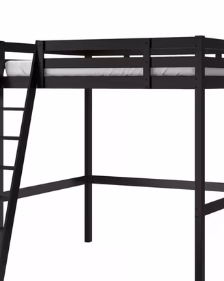Letto a soppalco Ikea STORÅ nero