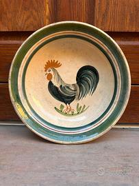 Fangotto gallo ceramica maiolica terracotta Patti