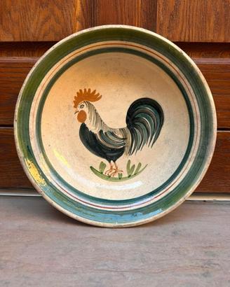 Fangotto gallo ceramica maiolica terracotta Patti