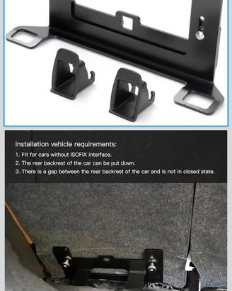 Adattatore  isofix per auto