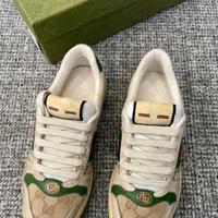 Sneakers basse con lacci e smalto GG