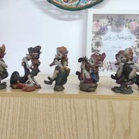 set di nr.6 di gnomi musicali 