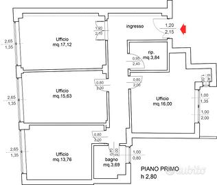 Ufficio via Alavolini n.6 a Fano