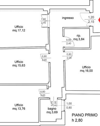 Ufficio via Alavolini n.6 a Fano