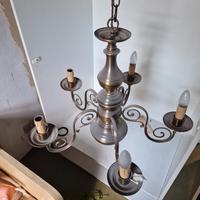 lampadario in ottone