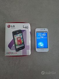 Smartphone LG L40 bianco TIM, con scatola