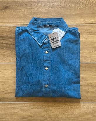 Camicia denim 100% cotone Tezenis nuova da donna