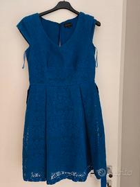 Vestito elegante e ricamato blu marca Luisa Spagno