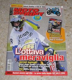 N'40 motosprint con fotostoria 8 mondiali V. Rossi