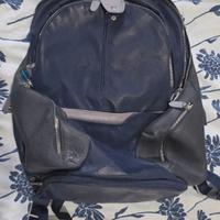 ZAINO IN PELLE PIQUADRO BLU