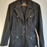 Giacca Versace Originale vintage nera a righe Tg.M