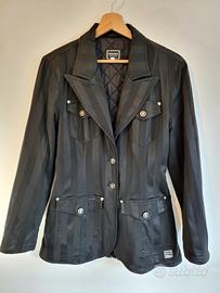 Giacca Versace Originale vintage nera a righe Tg.M