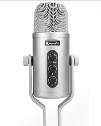 Microfono USB a condensatore, contr. vol. display
