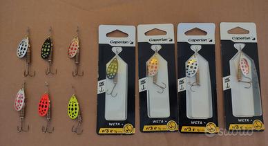 N° 10 cucchiaini rotanti pesca Weta n° 3 da 7 gr.