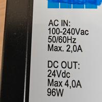 Nº 4 trasformatori 100/240 v ac  in - 24 v dc out