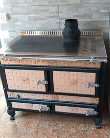 Stufa cucina a legna WEKOS, molto potente 13 kW