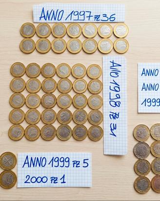 Lotto 90 Monete 1000 Lire rarita