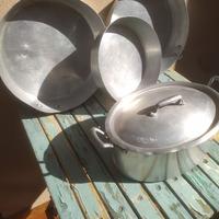 Set Cucina Vintage: 3 Teglie Forno + Pesciera Oval