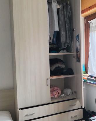 ARMADIO 2 ante + 4 Cassetti -  258x104cm