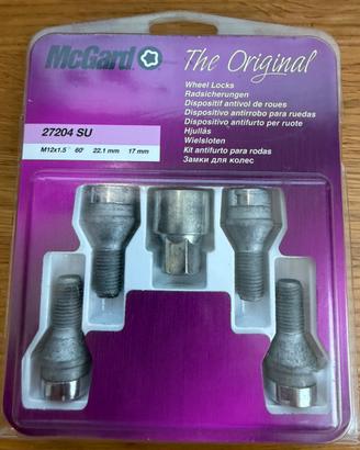 Bulloni antifurto smart  dal 2015