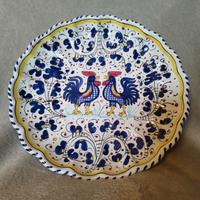 Piatto in ceramica di Deruta. Vintage anni '80