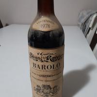 Bottiglia barolo vendemmia 1978