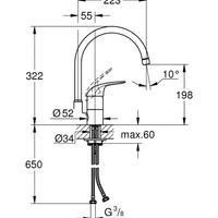 miscelatore  monocomando per lavello cucina grohe