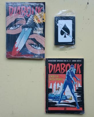Fumetto DIABOLIK n. 6-XLVII con mazzo di carte