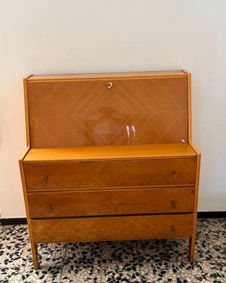 Coppia Mobili Vintage in Legno Chiaro Lucido