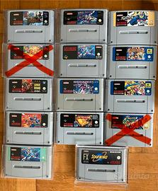 Collezione SNES Super Nintendo Mario Megaman