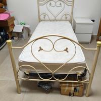 Letto singolo stile ferro battuto 