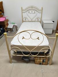 Letto singolo stile ferro battuto 