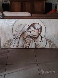 Quadro in tela della Sacra Famiglia