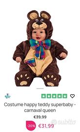 costume di carnevale orsacchiotto 