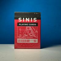Sinis Playing Cards Raspberry and Black