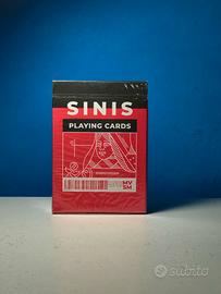 Sinis Playing Cards Raspberry and Black