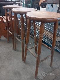 sgabelli legno 5 pezzi