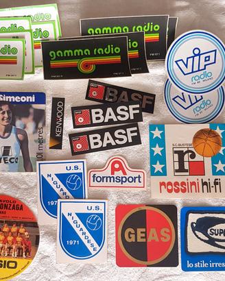Adesivi vintage anni 80