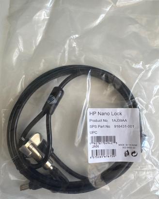 Lucchetto sicurezza HP Nano Lock (1AJ39AA) - Nuovo