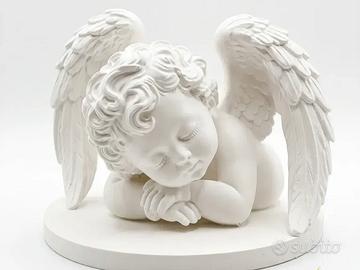 ngelo dormiente bianco in PLA stampato 3D – Statue