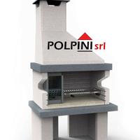 Barbecue in cemento Happy - Fuoco DX-SX - Edilmark