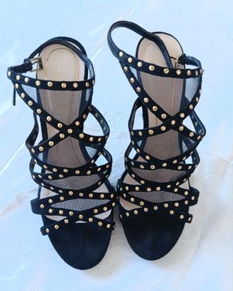 Sandali tacco n39 in vera pelle