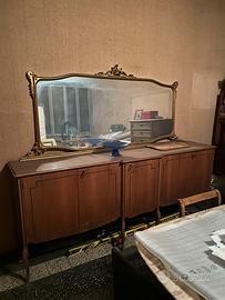 Credenza vintage con specchio – mobile in legno