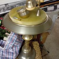 telefono antico ottone onice 