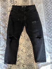 Jeans neri Terranova cons strappi