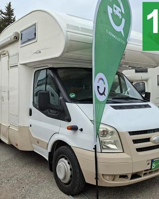 CAMPER RIMOR FORD MANSARDATO 6 POSTI DINETTE LETTI