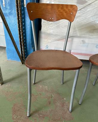 Sedie ferro e legno